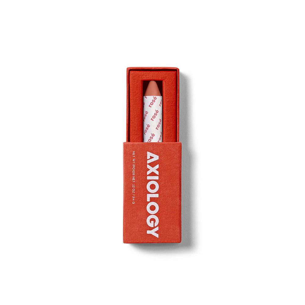 axiology multi-use vegan balmie lipstick - ROSÉ - Frosty cream with a hint of rosy